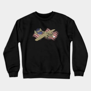 P-61 Black Widow American WW2 Airplane Crewneck Sweatshirt